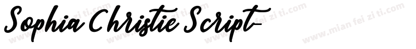 Sophia Christie Script字体转换